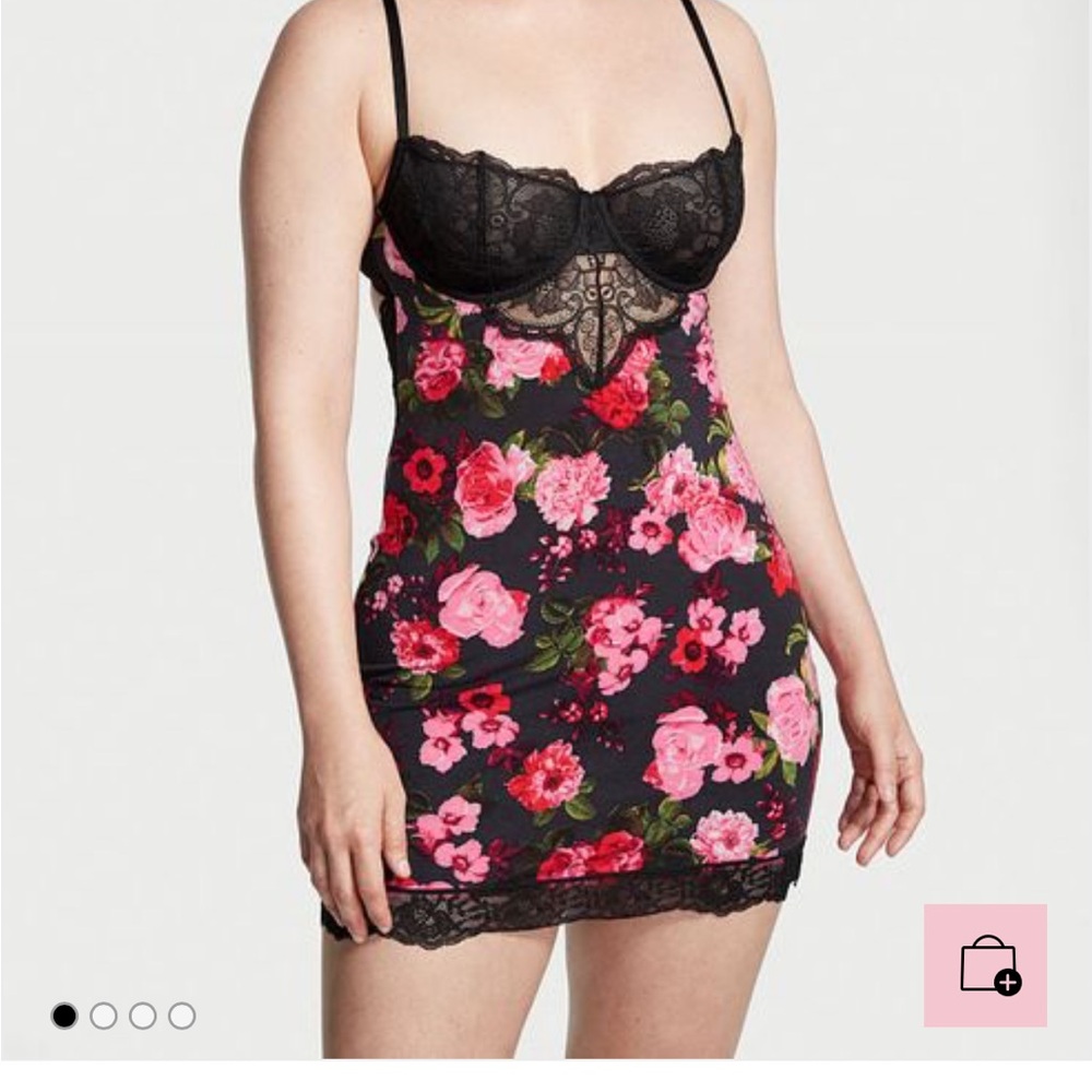 Victorias secret modal lace slip